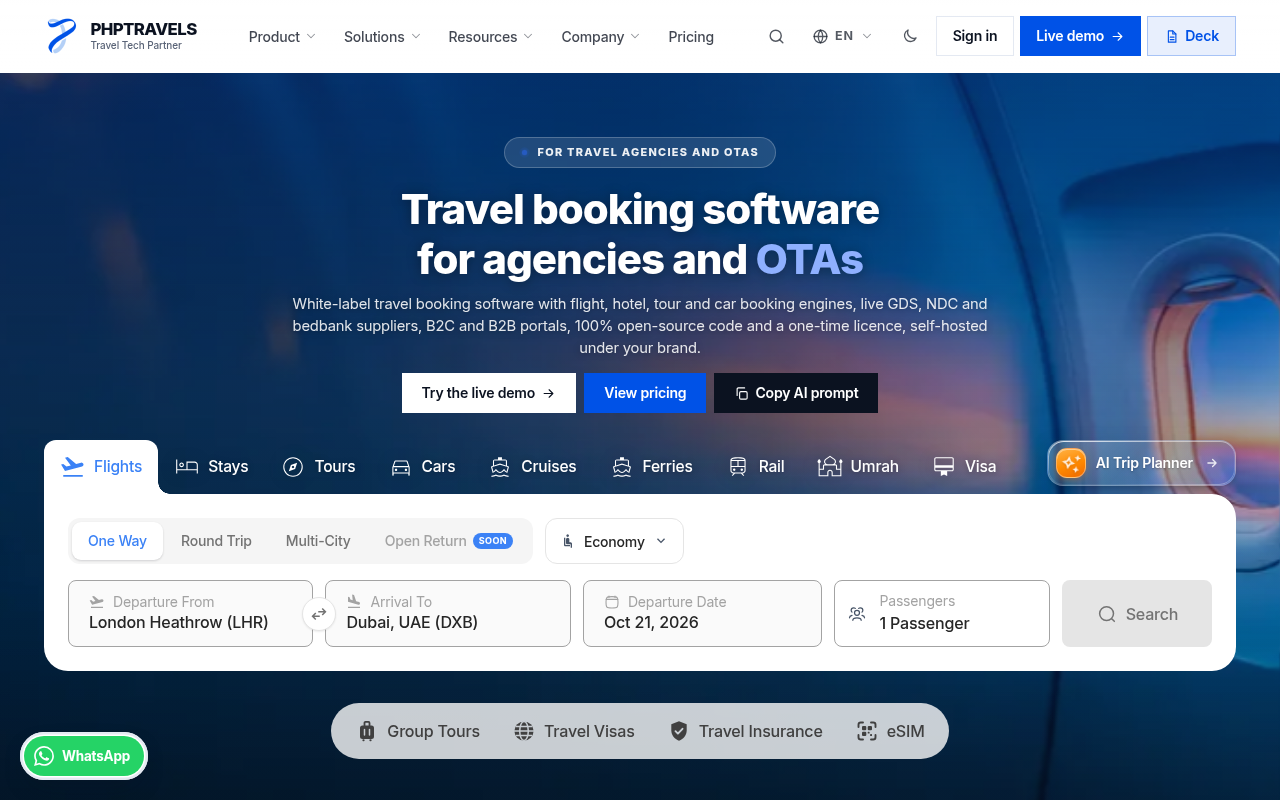 PHPTRAVELS - Product Image